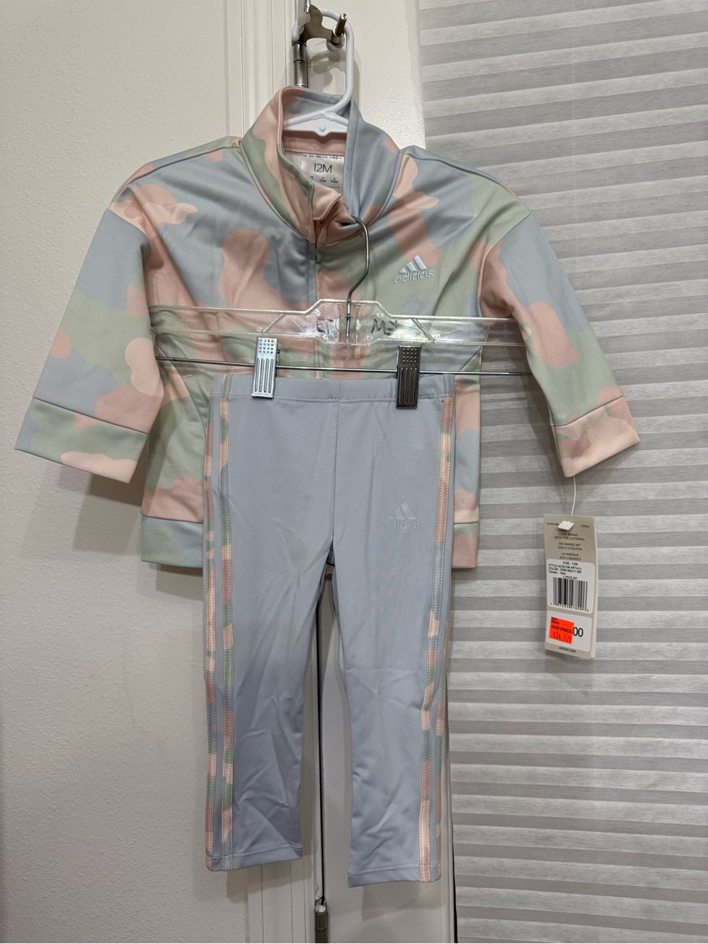 Adidas Kids Pastel Camo Zip Jacket & Leggings Set